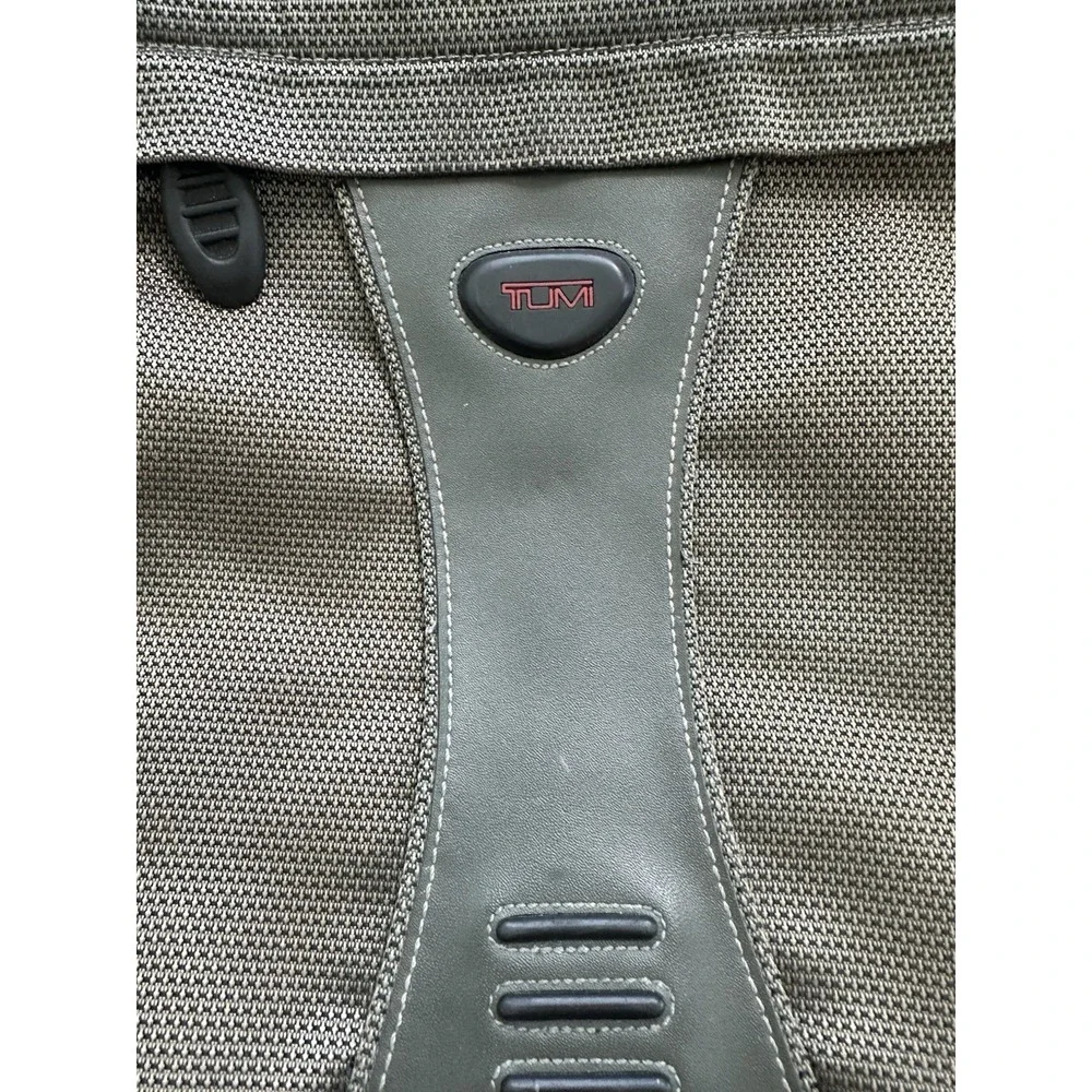 TUMI TECH GREEN BACKPACK LAPTOP CARRIER MESSENGER TRAVEL BAG
